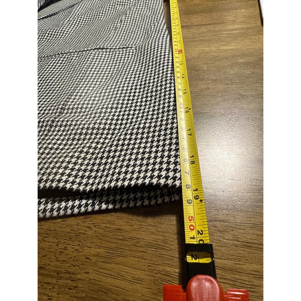 Paradox Houndstooth Blazer Jacket Women's Size 16 Black White Oversized 90s - Picture 5 of 7